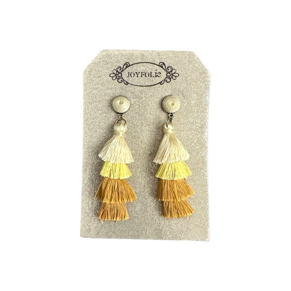 Joyfolie Girls Cascade Earrings In Sunflower